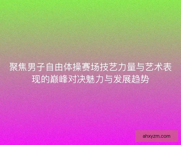 聚焦男子自由体操赛场技艺力量与艺术表现的巅峰对决魅力与发展趋势 聚焦男子自由体操赛场技艺力量与艺术表现的巅峰对决魅力与发展趋势